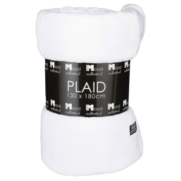 Witte Fleece Deken