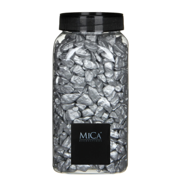 Zilver Decoratie Steentjes - 650ml - Mica Decorations