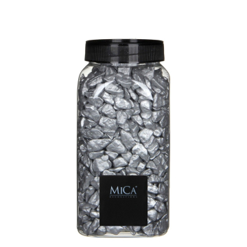 Zilver Decoratie Steentjes 650ml - Mica Decorations