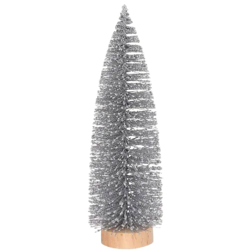 Zilveren Glitter Kerstboom 25cm - House of Seasons