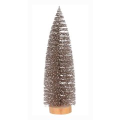 Champagne Glitter Kerstboom 25 cm - House of Seasons