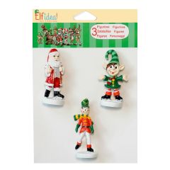 Elfidea - Santa, Buddy & Henry - Magnetische Schaatsers - Set van 3