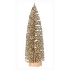 Goud Glitter Kerstboompje 15 cm - House of Seasons