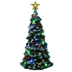 Lemax - Snowy Christmas Tree 16.5 cm - Met Licht - Nu Voorverkoop