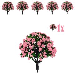 Miniatuur Heester met Roze Bloesem - 6cm