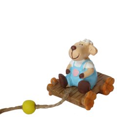 Miniatuur Schaap met Blauwe Broek - 4.3cm