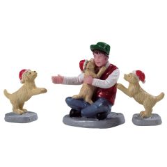 Lemax - New Puppies set of 3