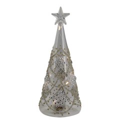 Verlichte Sfeerboom Sparkle Goud - L