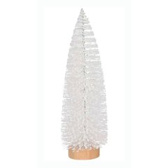Wit Glitter Kerstboompje 15 cm - House of Seasons