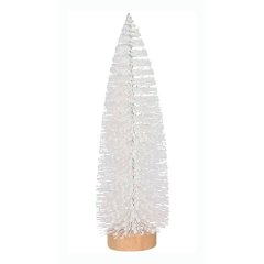 Wit Glitter Kerstboompje 15 cm - House of Seasons