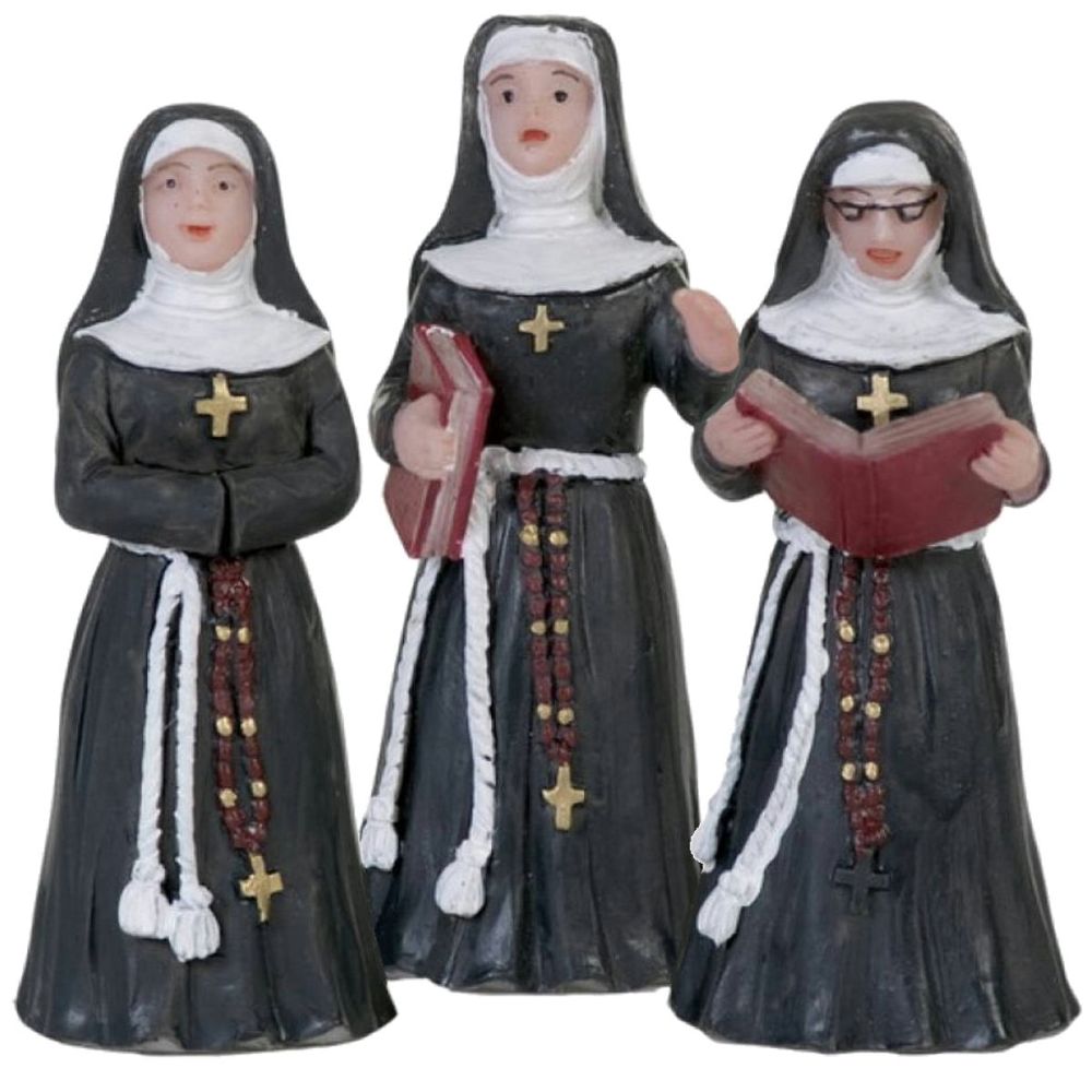 Dickensville - Pratende Nonnen - Set van 3 - - -