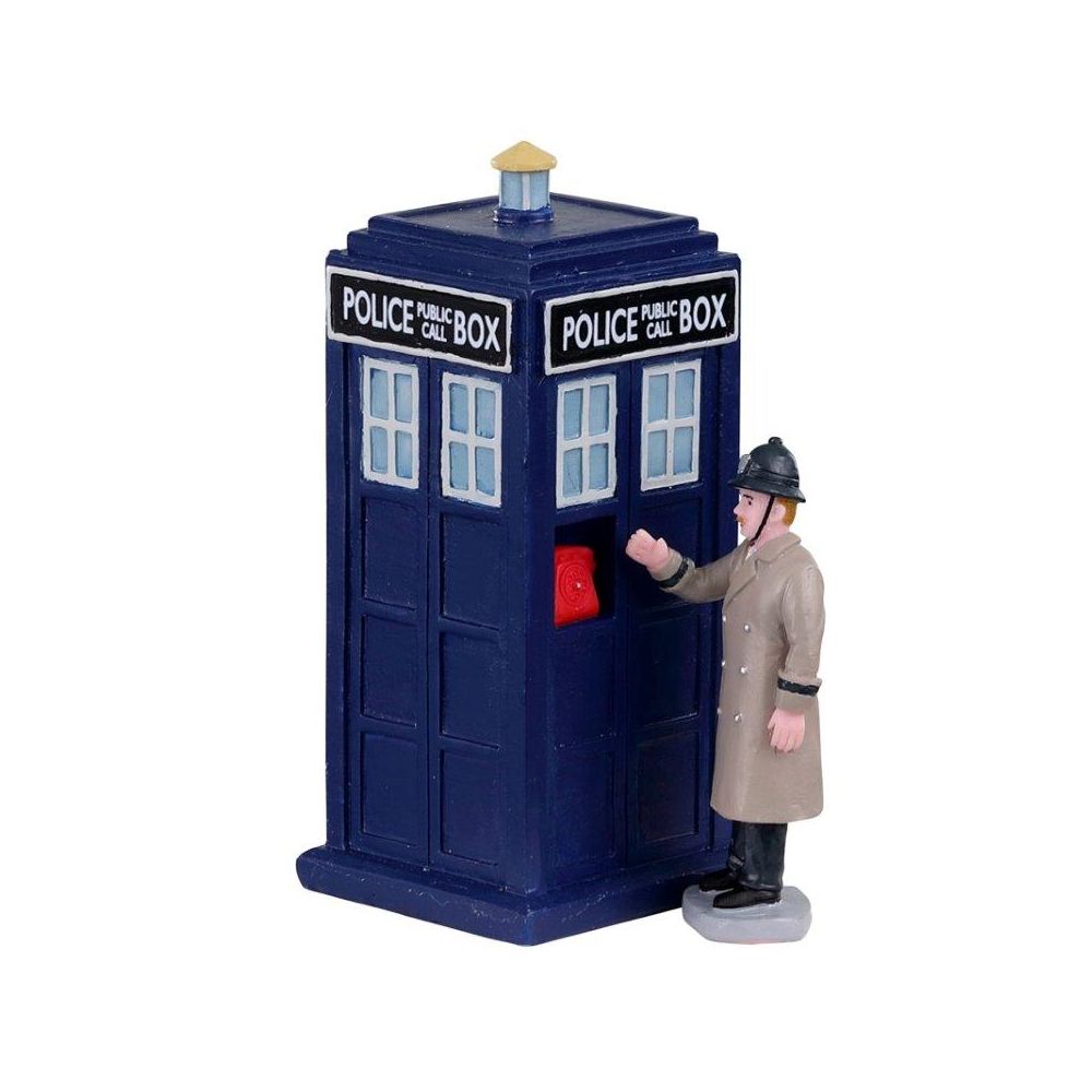 Lemax - Police Call Box - Set van 2 - - Polyresin - 0728162035097