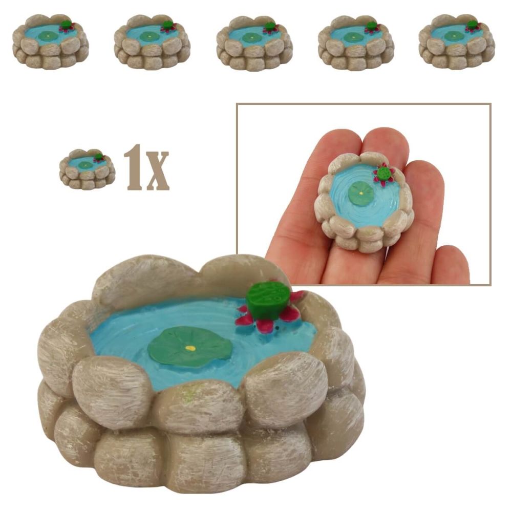 Rond Mini Vijvertje met Lotus