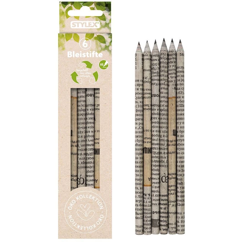 Stylex Eco Potloden HB - 6 stuks -   -  -  4044186260250
