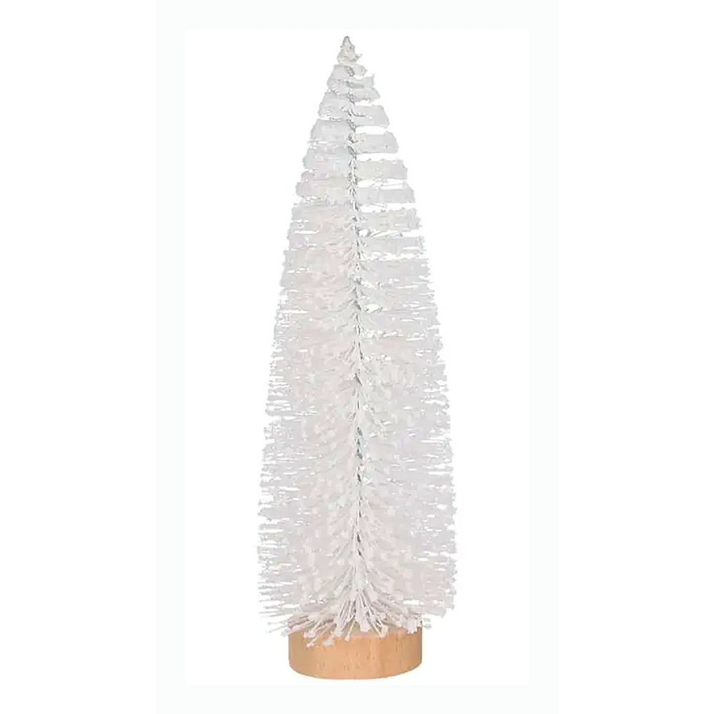Wit Glitter Kerstboompje 15 cm - House of Seasons - - -
