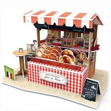 3D Puzzel Bakery & Coffee Stall France