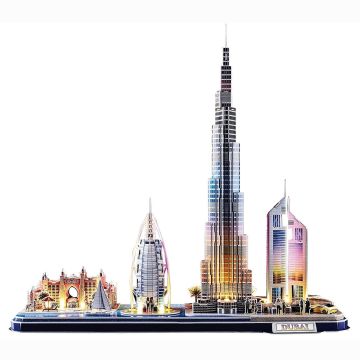 3D Puzzel City Line Dubai LED