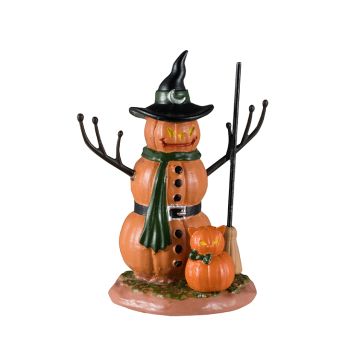 Spooky Town - Pumpkin Snowmen with Cat