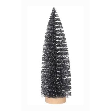 Antraciet Glitter Kerstboom 25 cm - House of Seasons