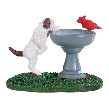 Lemax - Bird Bath Dog Fountain