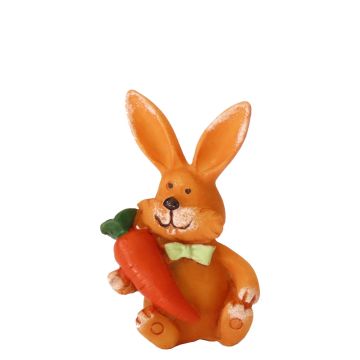 Bruin Miniatuur Paashaasje met Groene Strik