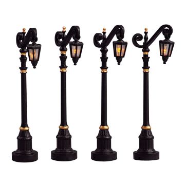 Lemax - Colonial Street Lamp - Set van 4