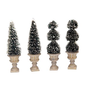 Lemax - Cone-Shaped and Sculpted Topiaries - Set van 4