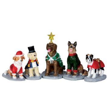 Lemax - Costumed Canines set of 5