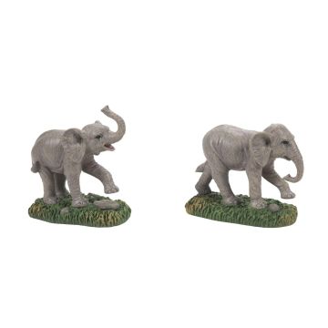 Department 56 - Zoological Garden Elephant - Set van 2