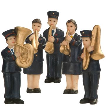 Dickensville - Leger des Heils Brass Band - Set van 5