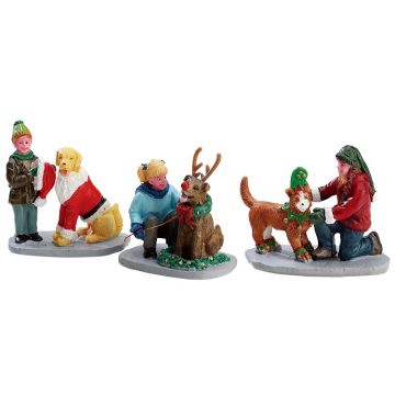 Lemax - Doggie Dress Up -Set van 3