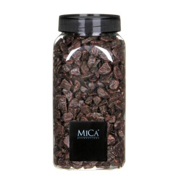 Donkerbruine Decoratie Steentjes 650ml - Mica Decorations