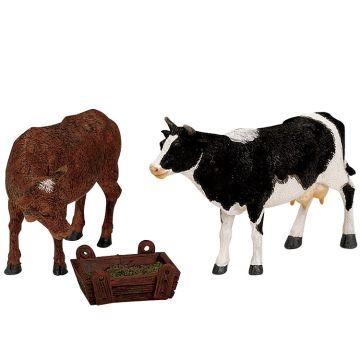 Lemax - Feeding Cow And Bull - Set van 3 