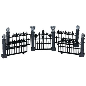 Spooky Town - Gargoyle Fence - Set van 5