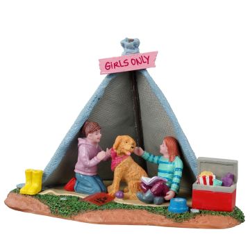 Lemax - Girl Backyard Camping