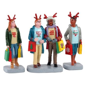 Lemax - Girls Christmas Shopping Trip set of 3