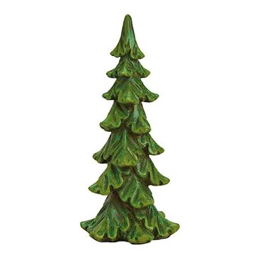 Groene Dennenboom Glitters 16cm - Polystone - Wurm