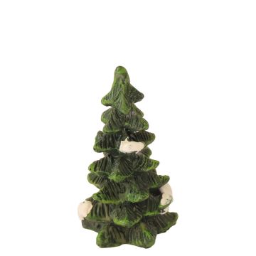 Groene Miniatuur Spar met Sneeuw - 4cm