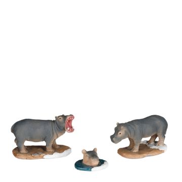 Luville - Hippopotamus Family 3 stuks