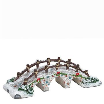 Kerstdorp Brug 19cm - Wurm