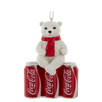 Kurt S. Adler - Coca-Cola Cub with 6-Pack Cans Ornament