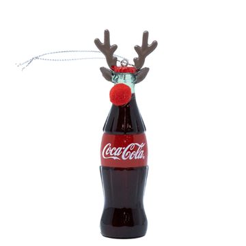 Kurt S. Adler - Coca-Cola Bottle with Antlers Ornament