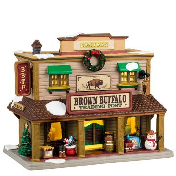 Lemax - Brown Buffalo Trading Post - Nu Voorverkoop