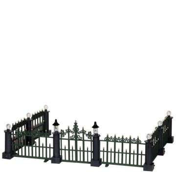 Lemax - Classic Victorian Fence - Set van 7 - Nu Voorverkoop