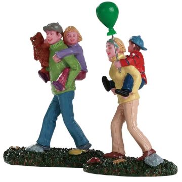 Lemax - Coming Home from the Fair - Set van 2 - Nu Voorverkoop