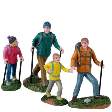 Lemax - Father And Daughter Hikers - Set van 4 