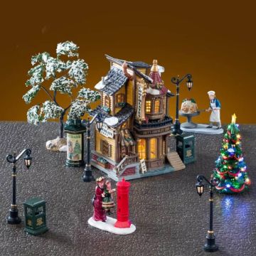 Lemax - Lucy's Chocolate Shop Set - Nu Voorverkoop