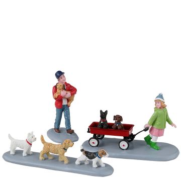 Lemax - Puppy Parade - Set van 3 