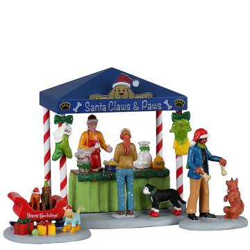 Lemax - Santa Claws & Paws - Set van 3