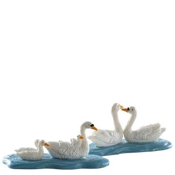 Lemax - Swans - Set van 2